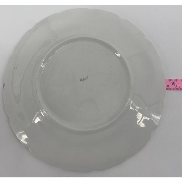 Vintage Gold leaf grape white plate dish decor made in Italy - Picture 5 of 5